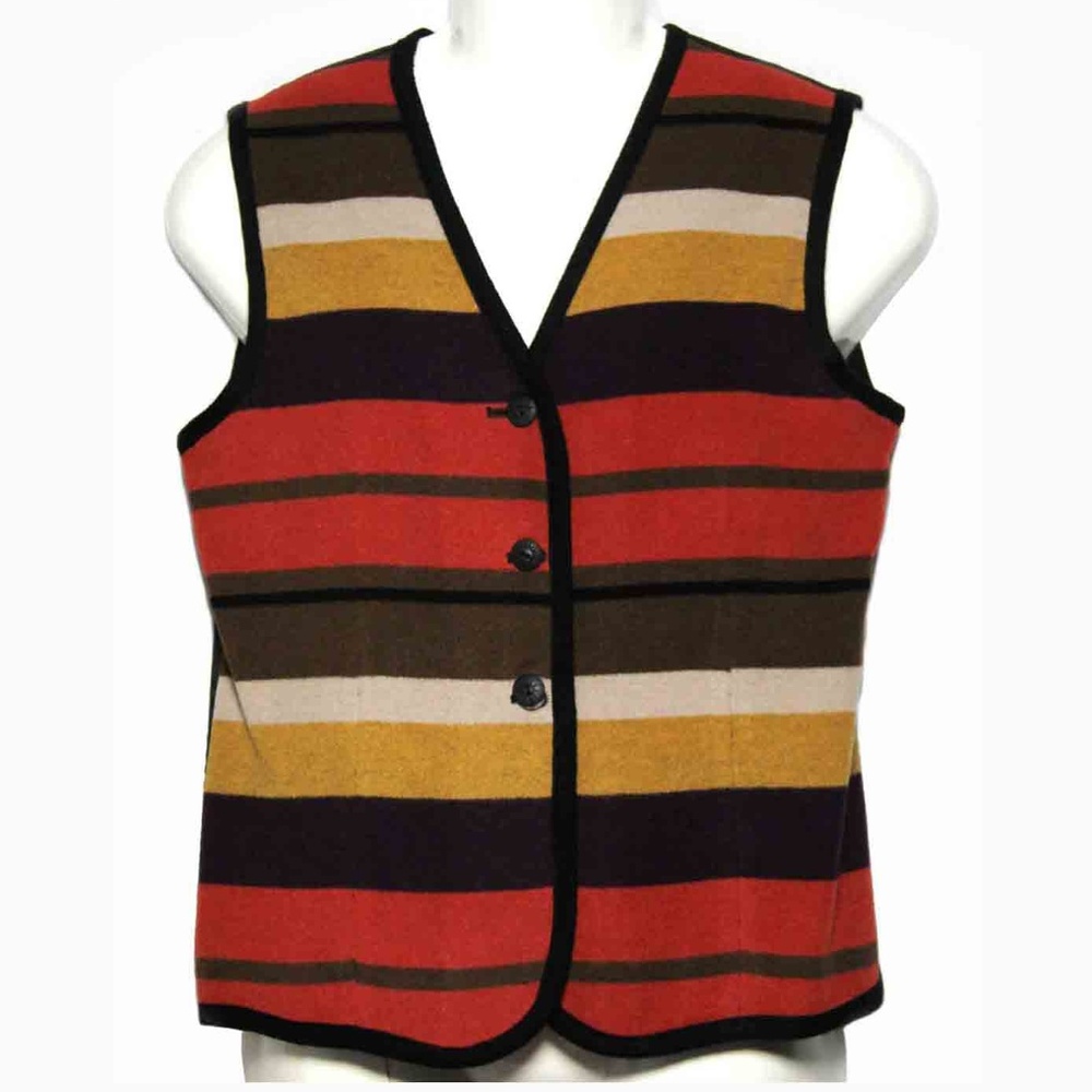 Ann Taylor Vest Wool Blend ACTUAL Women's Medium